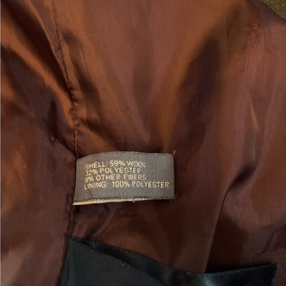 St. John's Bay Burgundy Pea Coat - Picture 6 of 7